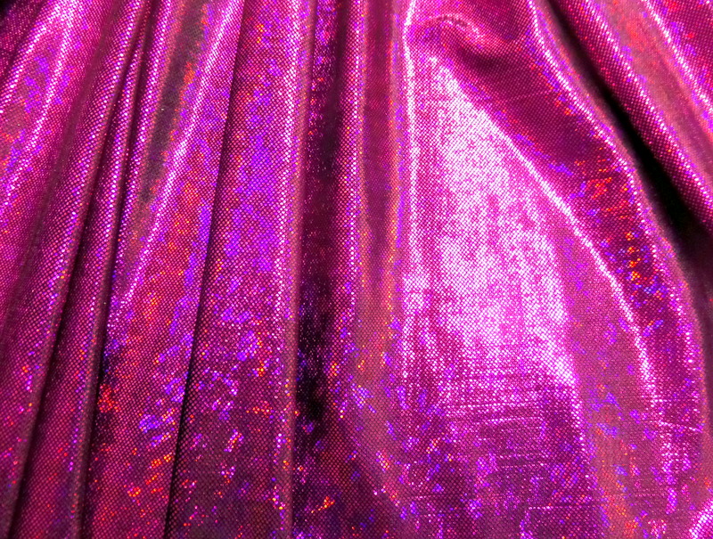 6.Fuchsia-Black Broken Glass Velvet